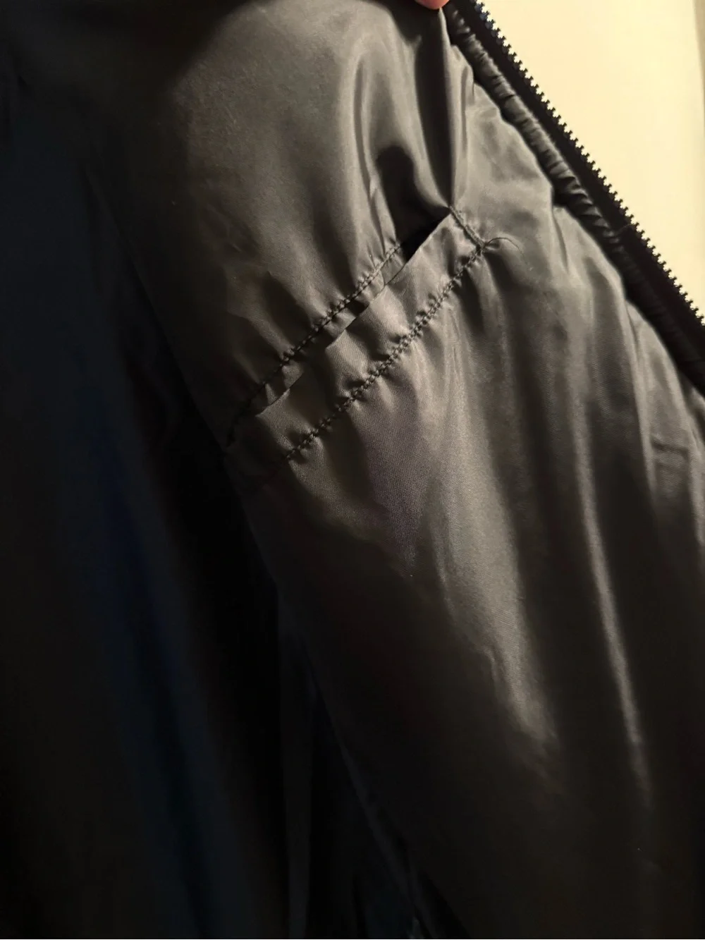 Mens ASOS Faux Leather Puffer - Picture 3 of 4